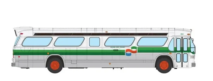 Rapido 753113 HO Scale Deluxe New Look Suburban Bus – Golden Gate 884