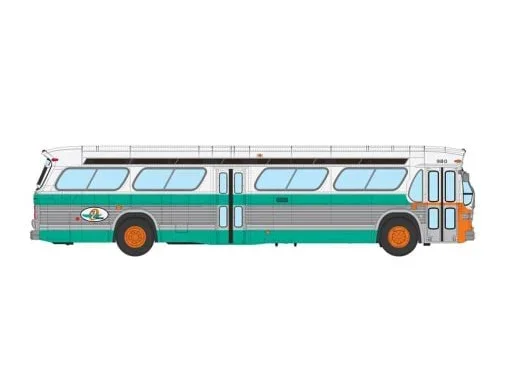 Rapido 753136 HO Scale Deluxe New Look Suburban Bus – AC Transit 980