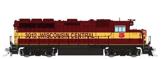Rapido Trains 40033 HO Scale EMD GP40 Diesel Wisconsin Central WC 3014