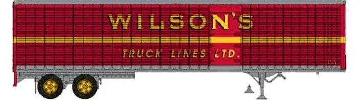 Rapido Trains 403120 HO Scale 45′ Trailmobile Dry Van Trailer w/ Side Door Wilson’s Truck Lines 231