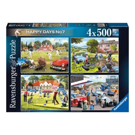 Ravensburger – Favourite Pastimes – 4x 500 Piece Jigsaw Puzzle