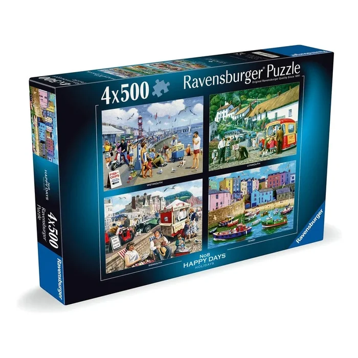 Ravensburger Happy Days No.8 Holidays 4x500pc Jigsaw Puzzle