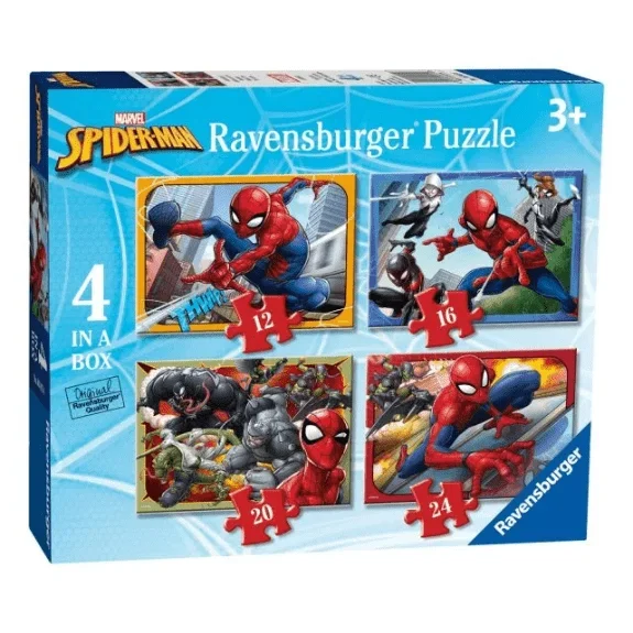 Ravensburger: Marvel Spider-Man 4 in a Box Puzzle Set