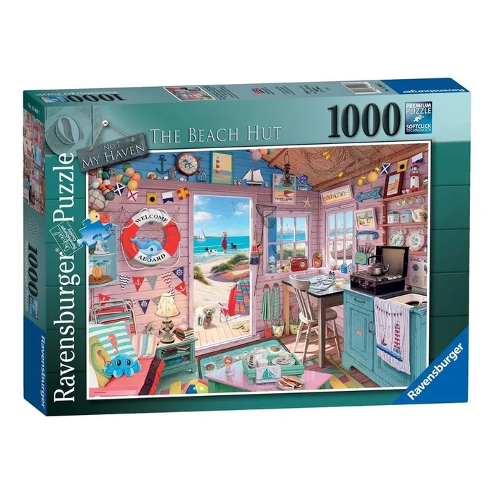 Ravensburger My Haven No 7 The Beach Hut 1000pc Puzzle