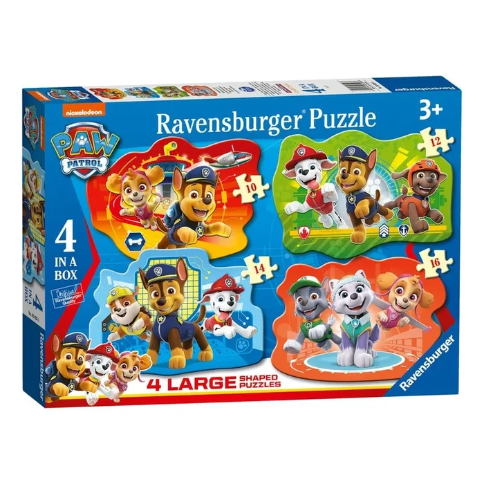 Ravensburger Paw Patrol Four Large Shaped Puzzles Set