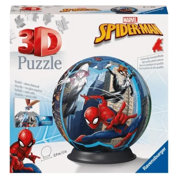 Ravensburger Spiderman 72 Piece 3D Jigsaw Puzzle Ball