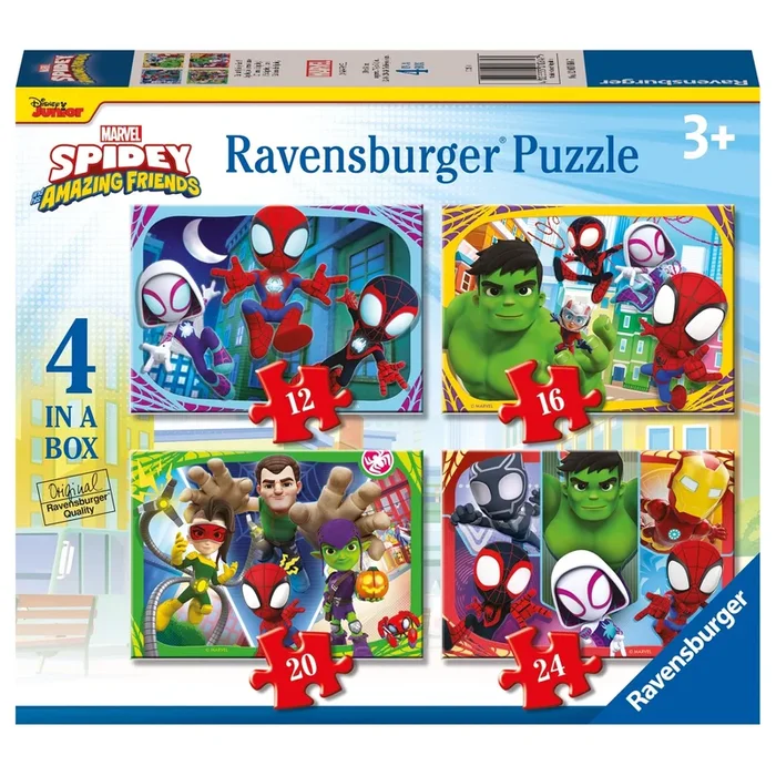 Ravensburger Spidey & His Amazing Friends 4 in a Box Puzzle
