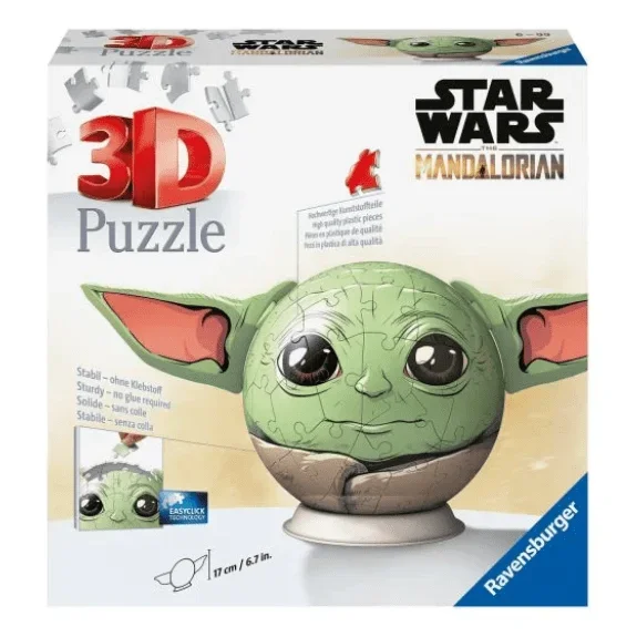 Ravensburger: Star Wars Grogu with Ears 72 Piece 3D Puzzle Ball