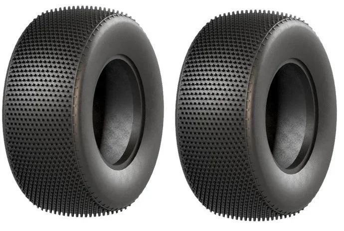 Raw Speed Rewind Short Course Carpet Tire (2pc) Yellow Soft w/Inserts 100515SG