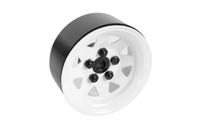 RC4WD 5 Lug Wagon 1.9 Steel Stamped Beadlock Wheels (White)