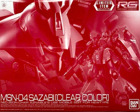 RG Limited – Bandai – MSN-04 SAZABI (CLEAR COLOR)