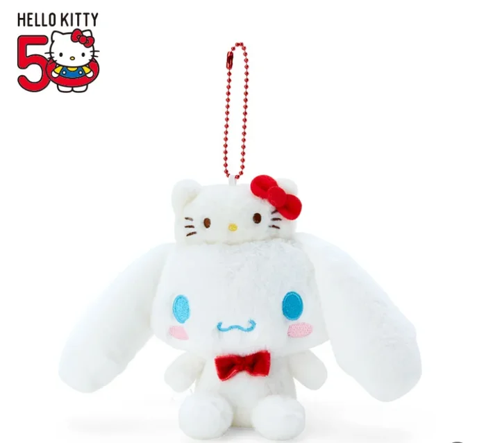 日本SANRIO三丽鸥Hello Kitty 50周年纪念 吉祥物毛绒挂件-多款可选
