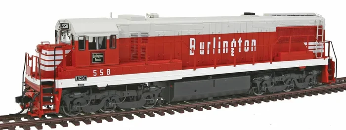 Rivarossi HO HR2531 GE U25C Diesel CB&Q 558 DCC and Sound – NOS