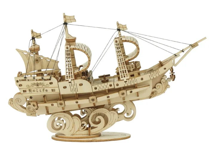 Robotime Classic 3D Wood Puzzles; Sailing Ship
