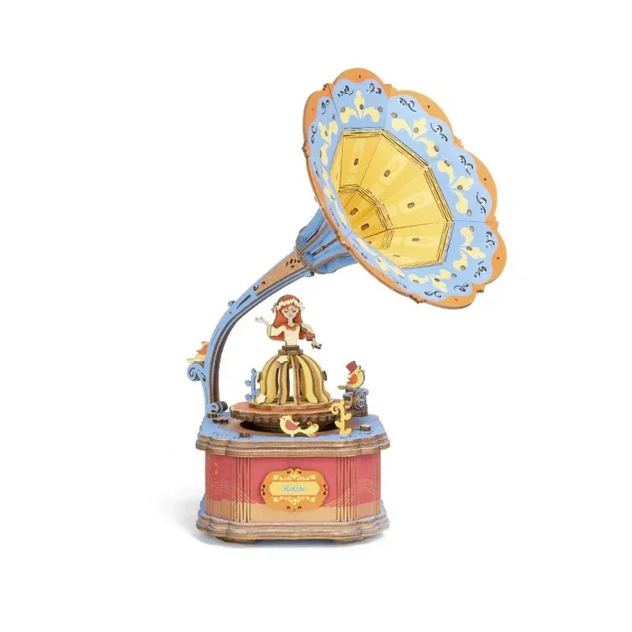 Rolife AM43 DIY Music Box – Vintage Gramophone