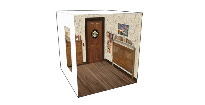 Roomettes 01-109-01 HO Scale Banfield Street Interior #1 Kit (Fits DPM 10900)