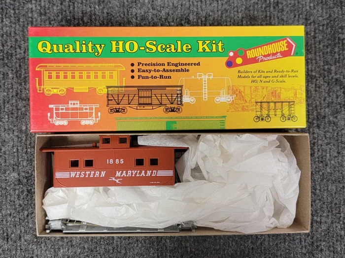 Roundhouse 3572 HO Scale Northeast Caboose Western Mayrland 1885 Kit – NOS