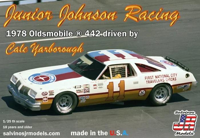 Salvinos JR Models 17628 1/25 Junior Johnson Racing 1978 Oldsmobile 442 Model Kit (Driven Cale Yarborough)