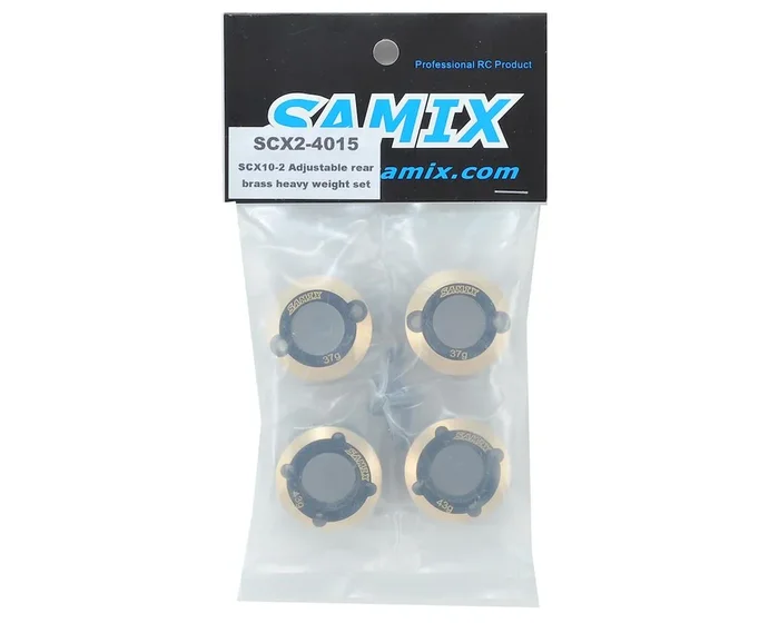 Samix SCX10 II Rear Brass Weight Set (4)