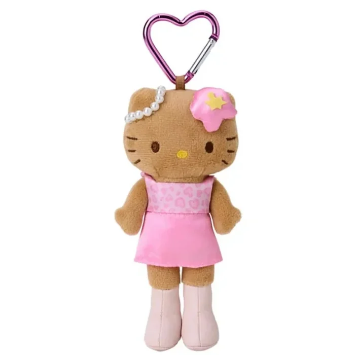 SANRIO x Kiddyland Gogo Gal Hello Kitty Tanned Long Leg Pink Mascot Holder Keychain