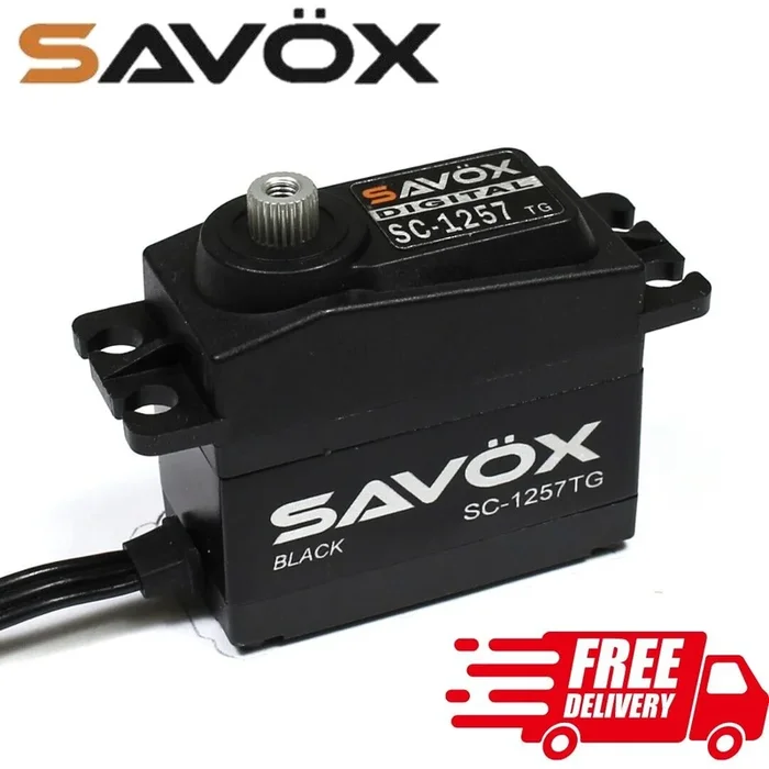 Savox SC-1257TG-BE Black Titanium Gear Coreless Digital Servo