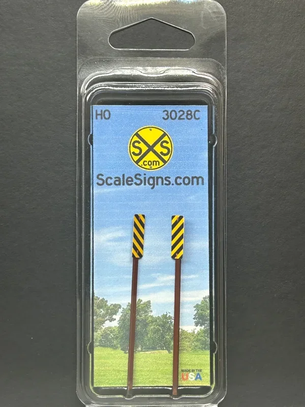 ScaleSigns HO-3028C HO Scale Type 3 Object Marker Left and Right