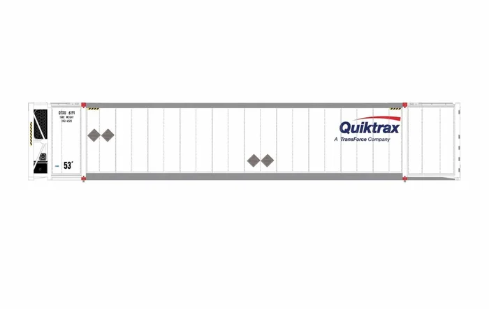 ScaleTrains 10470 HO Scale CIMC 53′ Reefer Container Quixtrax QTXU 3 Pack #1