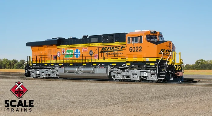 ScaleTrains 32885 Rivet HO Scale GE ES44AC BNSF 25th Anniversary 6022 DCC LokSound