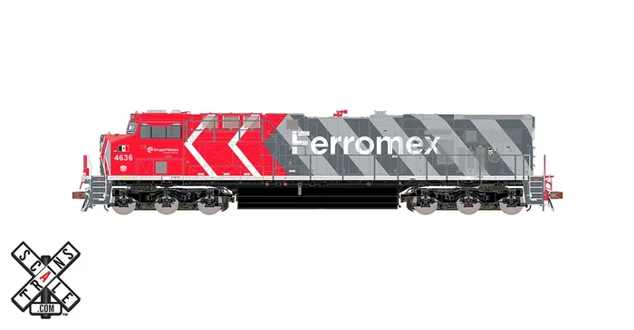ScaleTrains 33078 Rivet HO GE ES44AC Ferromex “Zebra” FXE 4636