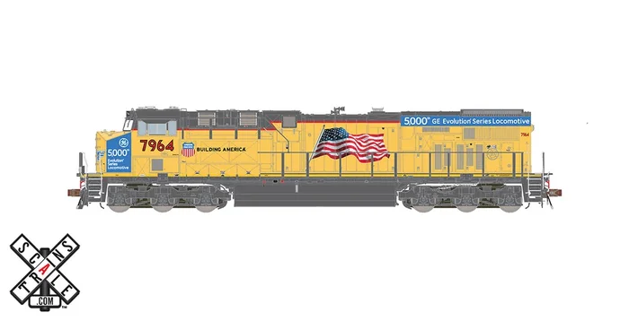 ScaleTrains 33110 Rivet HO Scale GE ES44 C45ACCTE GEVo Union Pacific “5,000” UP 7964