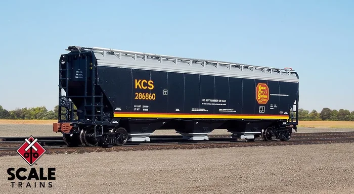 ScaleTrains 33252 Rivet N Scale Gunderson 5188 Covered Hopper “Southern Belle” KCS 287355
