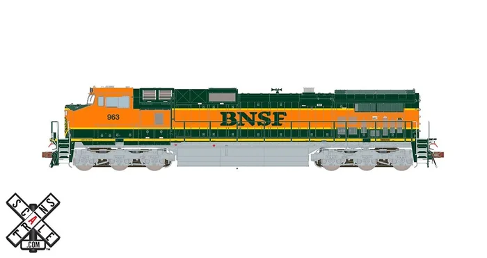 ScaleTrains 33443 Rivet Counter HO Scale GE Dash 9 (C44-9W) BNSF Heritage I 970