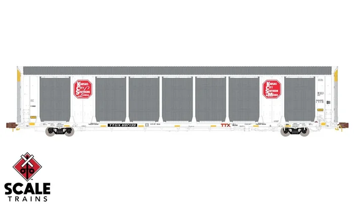 ScaleTrains 33752 Rivet N Scale Gunderson Multi-Max Autorack Kansas City Southern KCS TTGX 697168