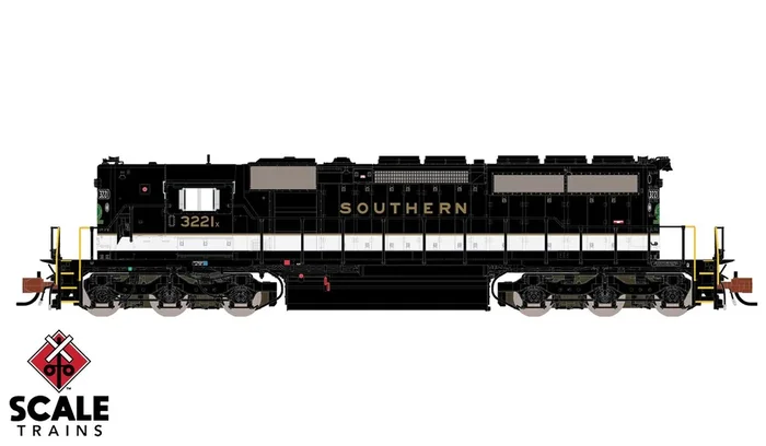 ScaleTrains 33807 Rivet N Scale EMD High Hood SD40-2 “Gold” Southern 3221X DCC LokSound