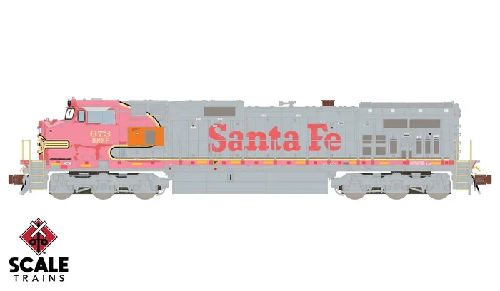 ScaleTrains 38521 Rivet N GE Dash 9-44CW Ex-Santa Fe BNSF 696 DCC and LokSound
