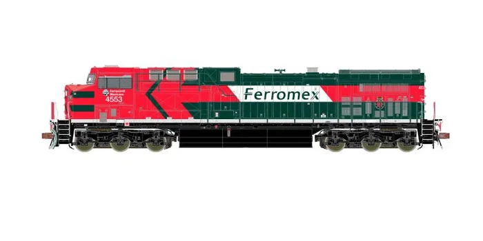 ScaleTrains 39657 HO Scale GE AC4400CW Diesel Ferromex “Diabla” FSRR 4553 DCC & LokSound