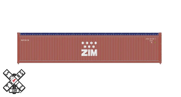ScaleTrains Operator 11070 HO Scale 40′ CIMC Tarp Top Container Zim 402308