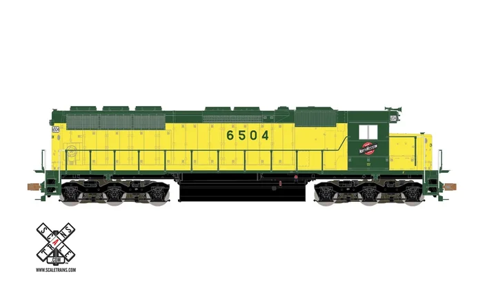 ScaleTrains Operator 11172 HO Scale EMD SD45 Chicago & NorthWestern CNW 6523 DCC Sound