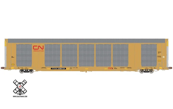 ScaleTrains Operator 11263 HO Scale Gunderson Multi-Max Autorack Canadian National CN/TTGX 696731