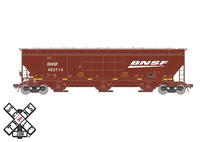 ScaleTrains Rivet 33281 HO Scale Gunderson 5188 Covered Hopper BNSF 485114