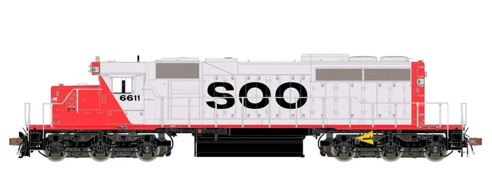 ScaleTrains Rivet 38835 HO Scale EMD SD40-2 SOO Line 6611 – DCC & Sound