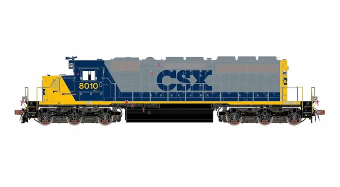ScaleTrains Rivet 40766 HO Scale EMD SD40-2 CSX 8010 – DC (YN2)