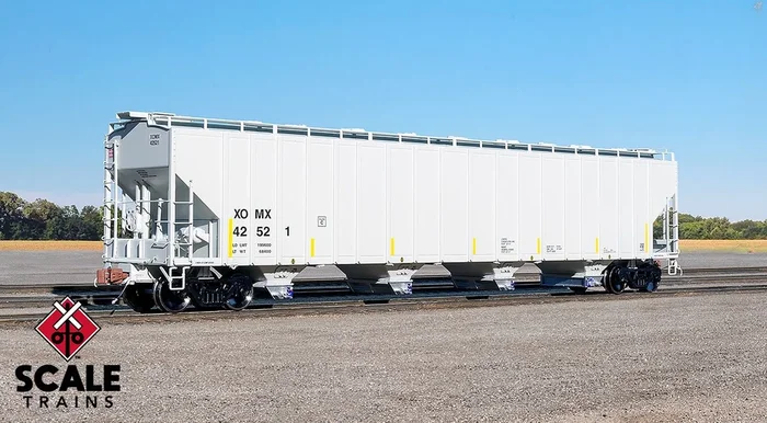 ScaleTrains Rivet Counter 33690 HO Scale PS-2 5820 Covered Hopper Exxon-Mobile XOMX 42521
