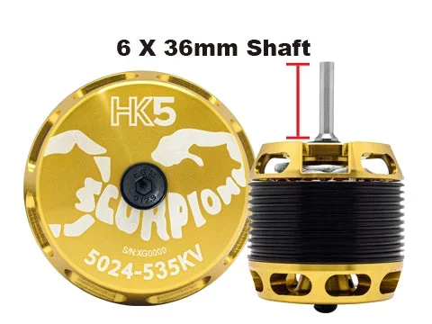 Scorpion HK5-5024-535KV (6 x 36mm Shaft) Helicopter Motor