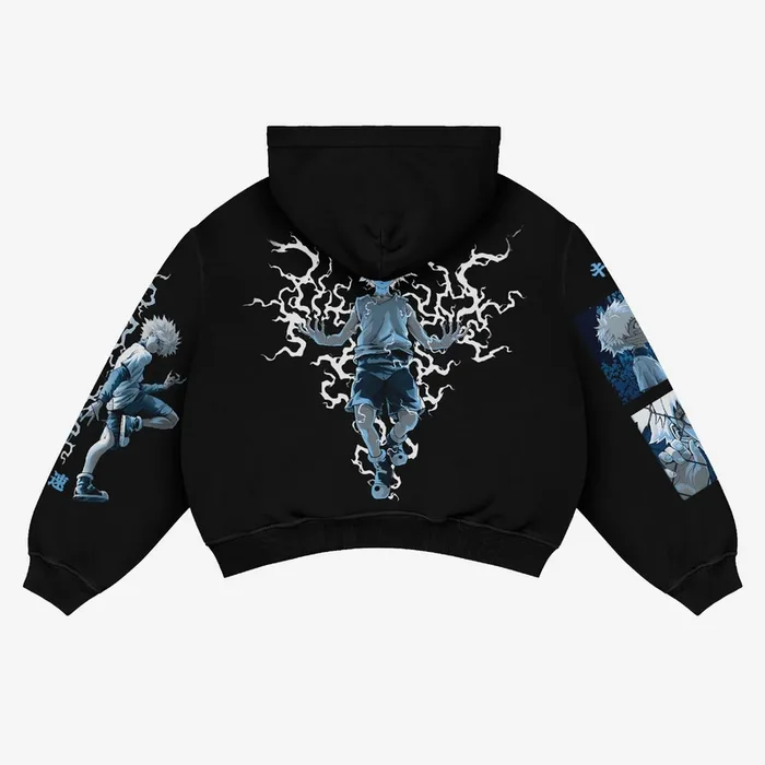 Семья Zoldyck Family Thunderstrike Anime Hoodie – Hunter Series Edition