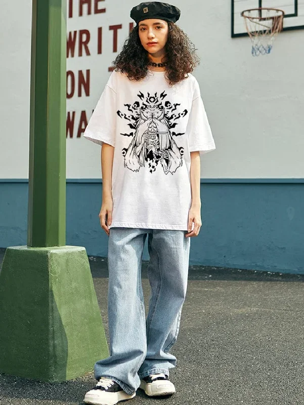 Shiki Fujin Monochrome T-Shirt – Unique Naruto Shippuden Art