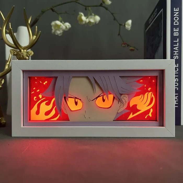 صندوق مصباح LED Natsu Dragneel – مصباح أنيمي ثلاثي الأبعاد