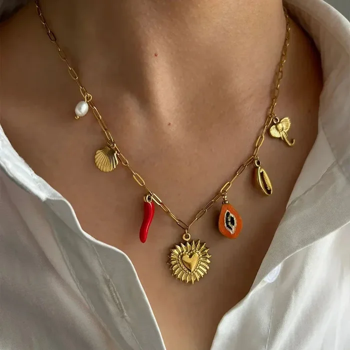 Soleil Beach Spice Charm Necklace