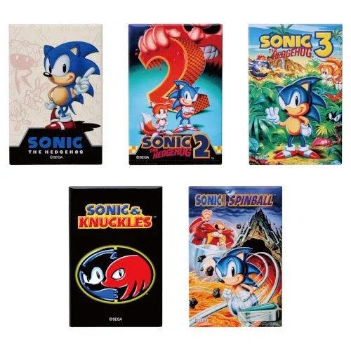 Sonic The Hedgehog Square Can Badge Collection Ensky 2.5-Inch Collectible Pin