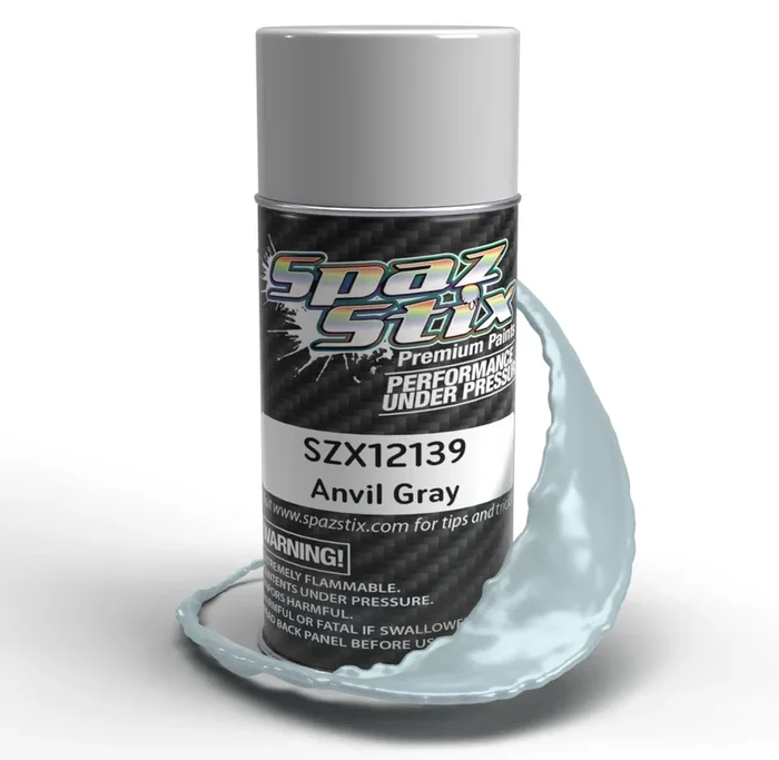 Spaz Stix Anvil Gray Aerosol Spray Paint 3.5oz Can SZX12139 12139